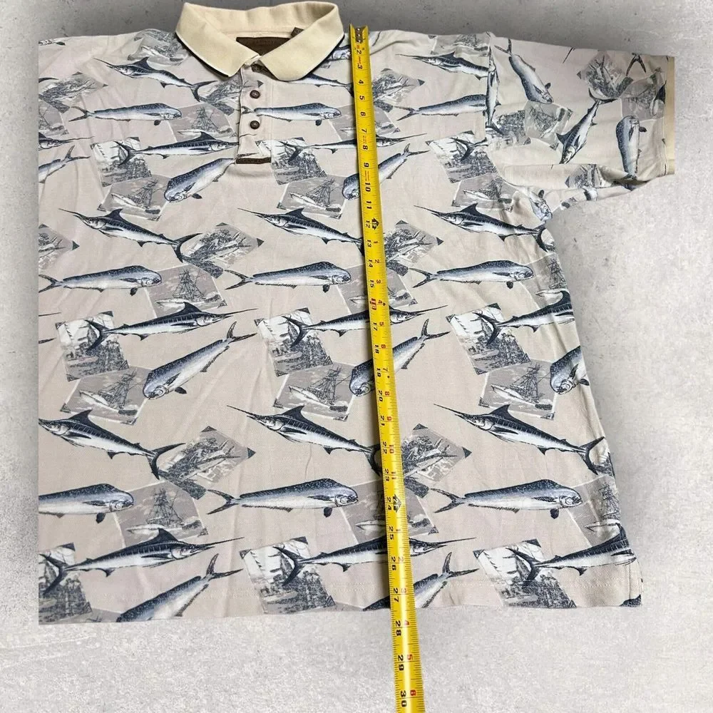Clearwater Outfitters Shirt Mens Size 2XL XXL Swordfish Fishing‎ All Over Print